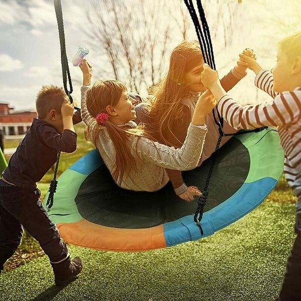 Flying Saucer Tree Swing Children Playground Nest Swings 2037501 Carousel 1