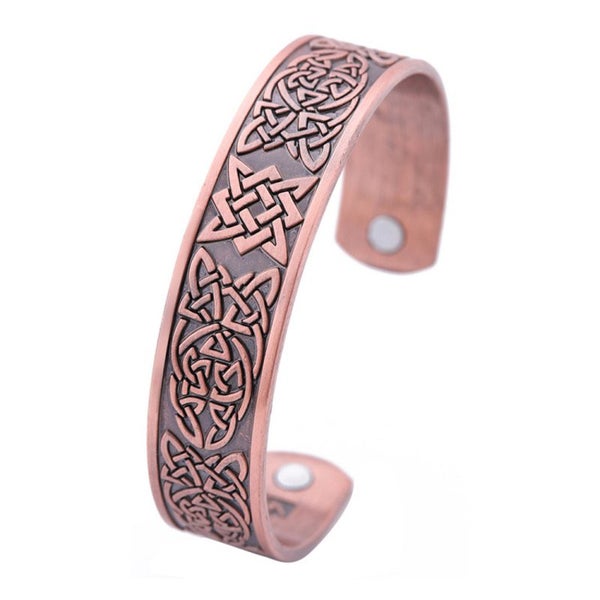 Copper Viking Cuff Bracelet Magnetic Healthcare B0367RD0 Carousel 9