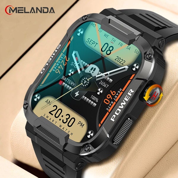 MELANDA 1.85 Outdoor Military Smart Watch Men Bluetooth Call Carousel 2
