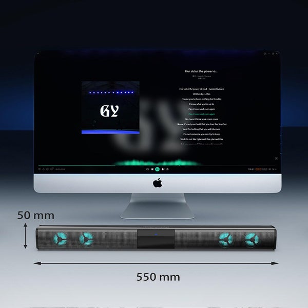 Wireless RGB Bluetooth Speaker Sound Bar TV Computer Echo Wall Home Carousel 5