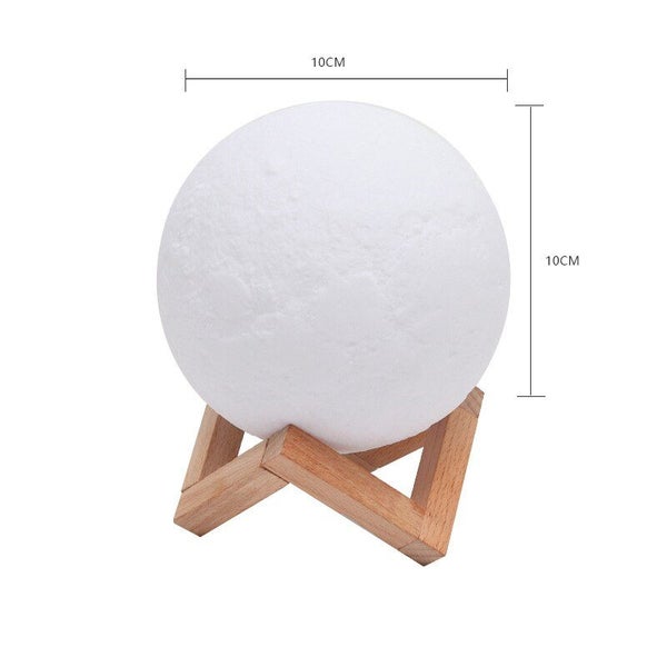 LED Night Light Rechargeable 3D Print Moon Lamp Touch Moon Lamp Carousel 1