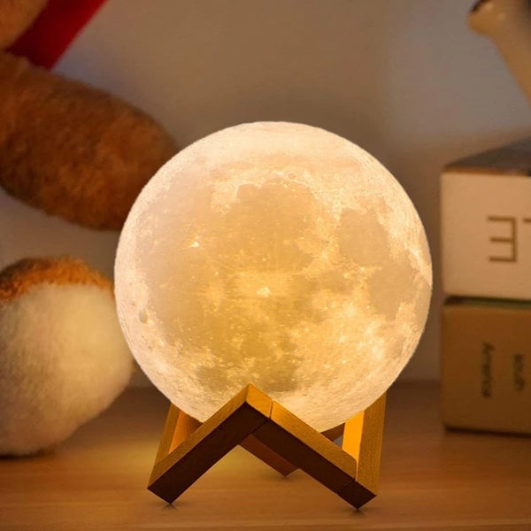 LED Night Light Rechargeable 3D Print Moon Lamp Touch Moon Lamp Carousel 2