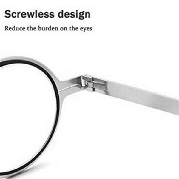 Men Ultra Light Titanium Material Screwless Foldable Anti-Blue Reading Glasses Carousel 2