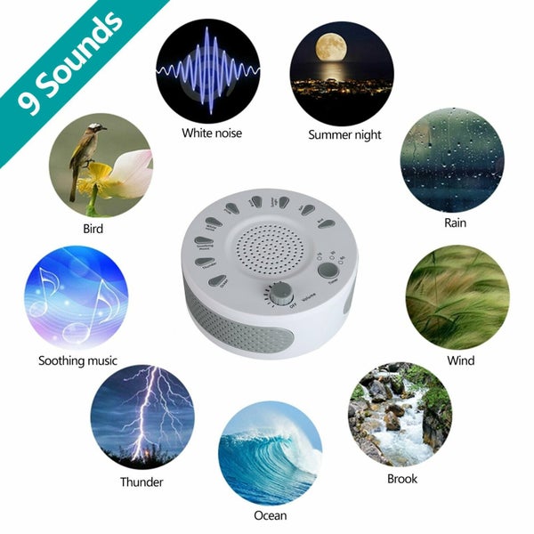 LED Nature Fan Sounds White Noise Machine for Sleeping Home Sleep Sound Therapy Carousel 2