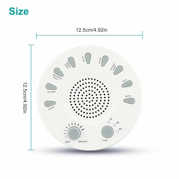 LED Nature Fan Sounds White Noise Machine for Sleeping Home Sleep Sound Therapy Carousel 4