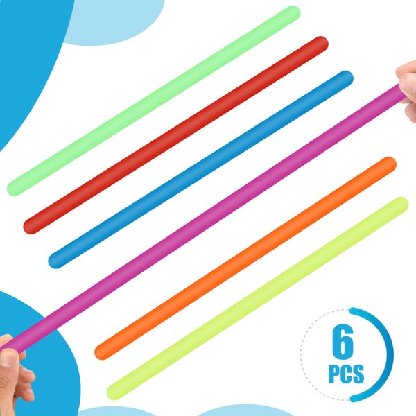 Monkey Noodle Stretchy String Sensory Fidget Pull Toys Pull Kids Autism ADD Carousel 1