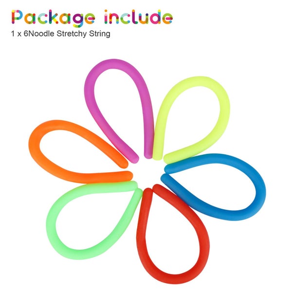 Monkey Noodle Stretchy String Sensory Fidget Pull Toys Pull Kids Autism ADD Carousel 9