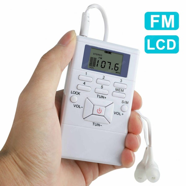 Mini Portable Fm Radio With Earphone Carousel 1