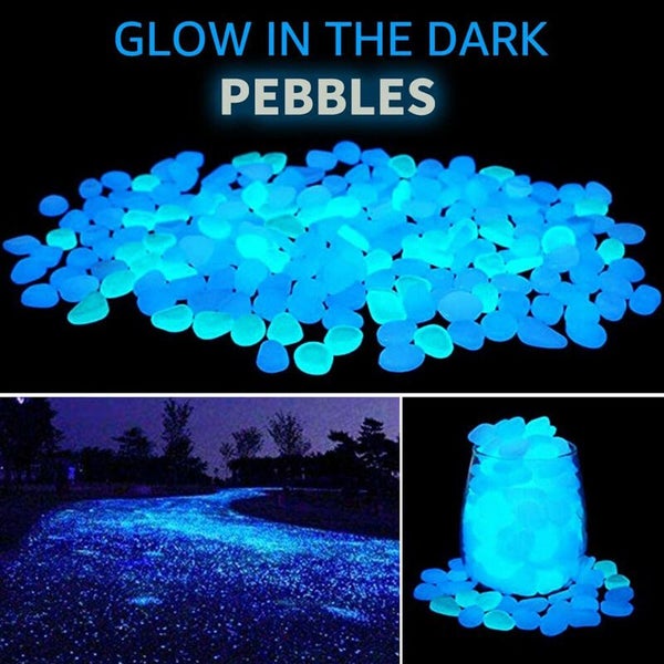 Glow in The Dark Pebbles Luminous Stones Rocks 3659401 Carousel 1