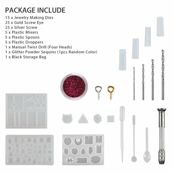 Resin Casting Silicone Molds Epoxy Spoon Kit Jewelry Making Pendant Craft Carousel 10