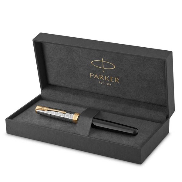 Parker Sonnet Metal & Black Lacquer GT Fountain Pen Med Carousel 4