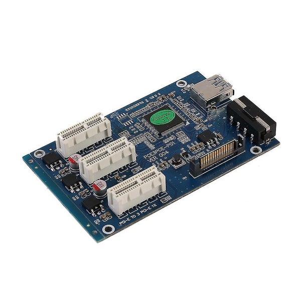 Excellent Pci E Express 1x To 3 1x Switch Multiplier Hub Riser Card Usb Cable Carousel 4