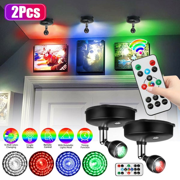 RGB LED Wireless Spotlight Carousel 1