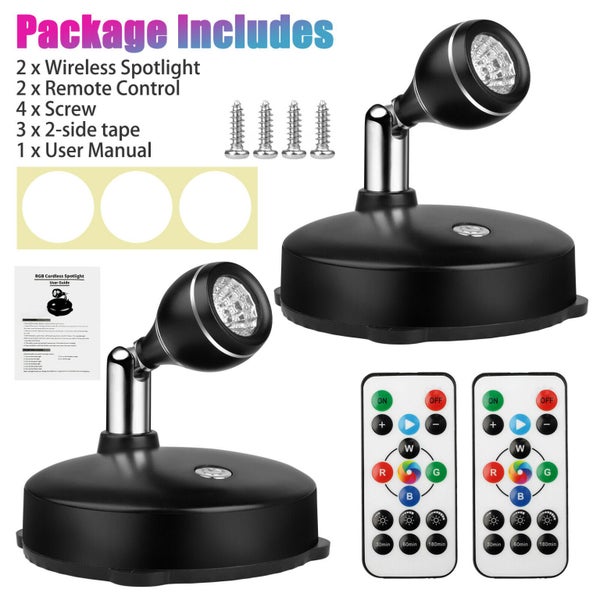 RGB LED Wireless Spotlight Carousel 9