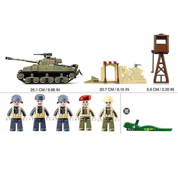 Classic MOC WW2 Army Figures Bricks World War II North Africa Military Boys Carousel 2