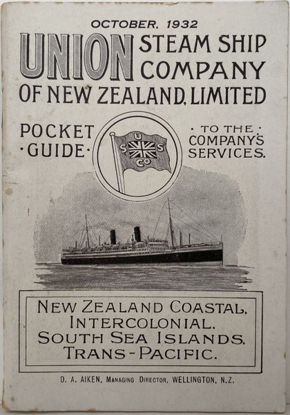 UNION STEAMSHIP COMPANY: Pocket Guide to Company Services 1932 Carousel 1
