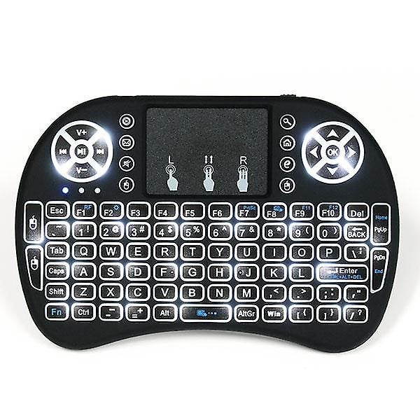 I8 White Backlit 2.4Ghz Wireless Mini Keyboard Air Mouse Touchpad Carousel 2