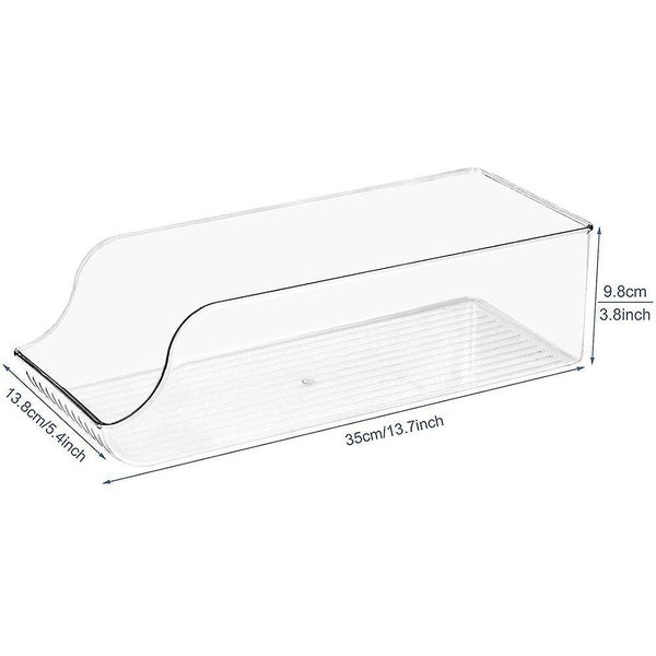 2PCS Fridge Organizer Bins Can Drink Dispenser Holder Refrigerator Freezer Carousel 5