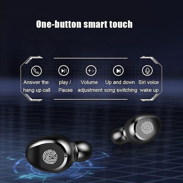 True Wireless Earbuds, Upgraded Bluetooth 5.0 Chip F9, Touch Control in-Ear Carousel 2