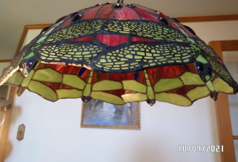 Tiffany Leadlight 40cm shade to fit YOUR lamp FREE FREIGHT 003 Carousel 2