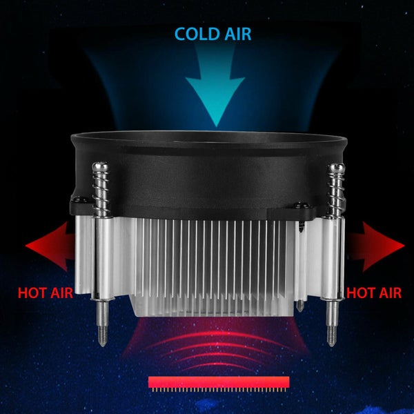 PC Heatsink CPU Cooler Fan Carousel 2