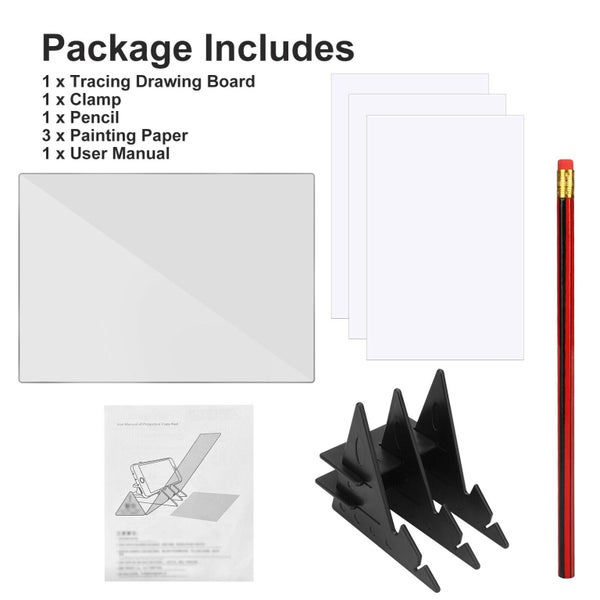 Imaging Drawing Board Sketch Reflect Dimming Bracket Tracing Paint Mirror Plate Carousel 8