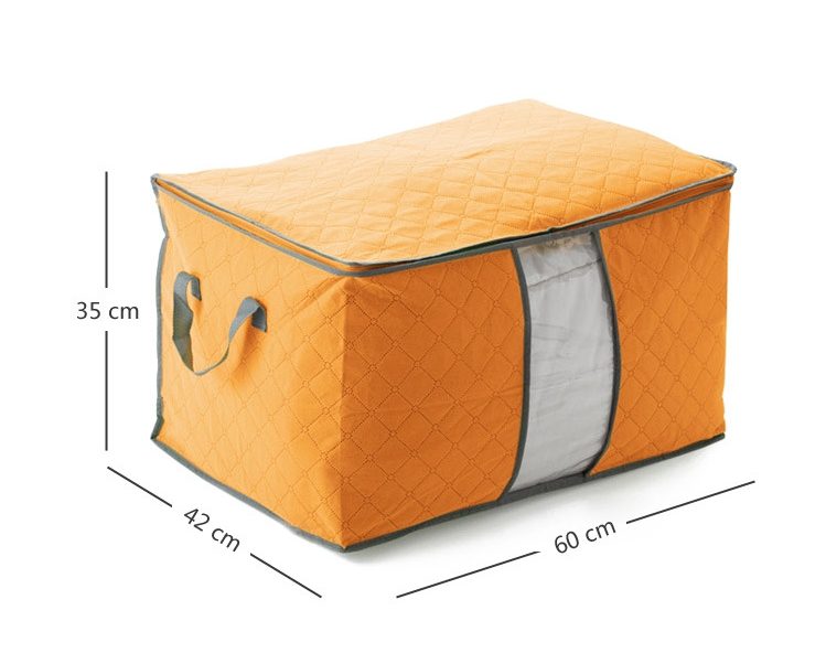 Foldable Storage Bag Clothes Blanket Quilt Closet Sweater Organizer Box Pouche Carousel 2