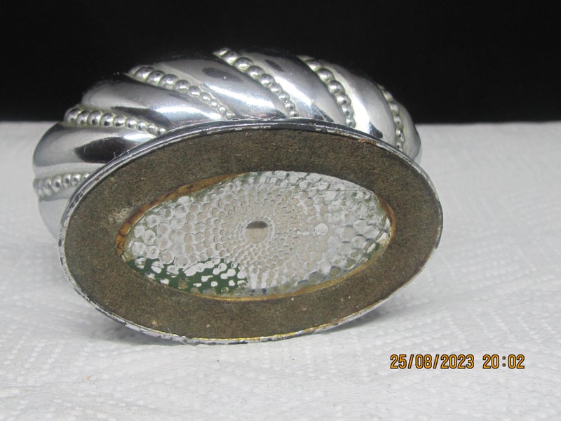 Ronson Style Table Lighter, 1950's, Silver-plate, Fluid-wick Carousel 8