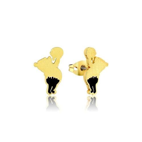 Disney Couture Kingdom - Winnie the Pooh - Hunny Drip Stud Earrings Yellow Gold Carousel 1