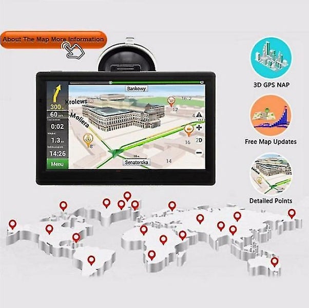 Gps Navigator 7 Inch Model Ljl-g700 With Poi Speed Camera Warning Voice Guidance Carousel 2