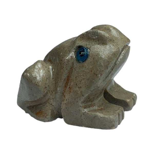 Frog Soapstone Carving - Set of 5 Carousel 1