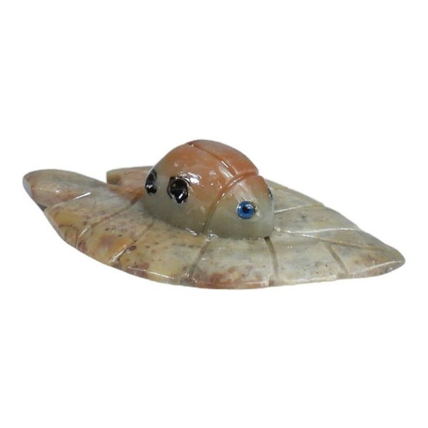 Lady Bug Soapstone Carving - Set of 5 Carousel 1