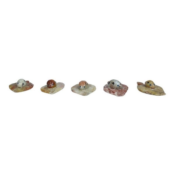 Lady Bug Soapstone Carving - Set of 5 Carousel 2