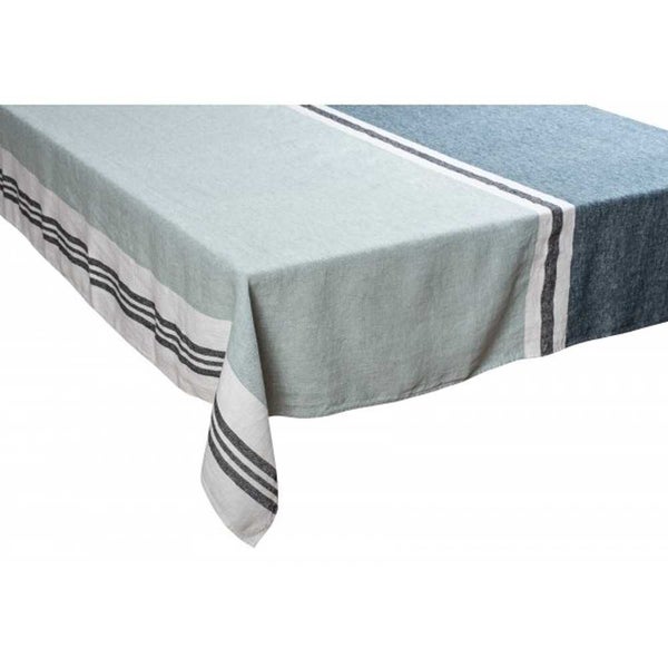 Harmony Linen Trevise Stripe Tablecloth Celadon 170x250cm Carousel 1