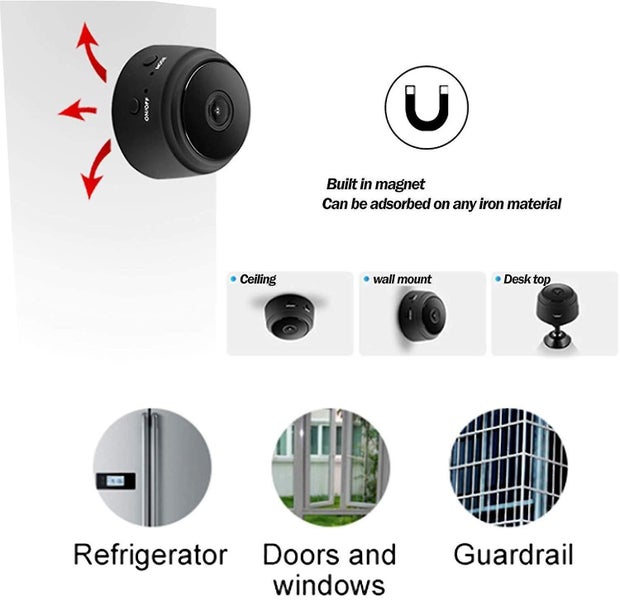 Mini spy camera full HD WIFI wireless hidden camera mini magnetic spy camera Carousel 2