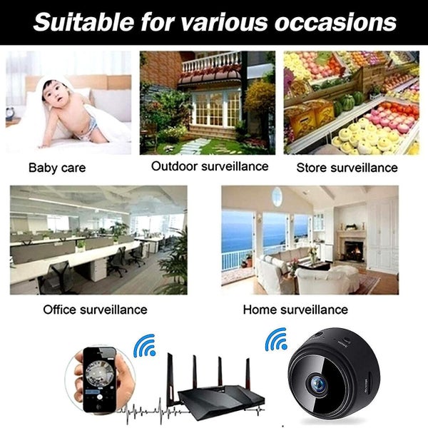 Mini spy camera full HD WIFI wireless hidden camera mini magnetic spy camera Carousel 5