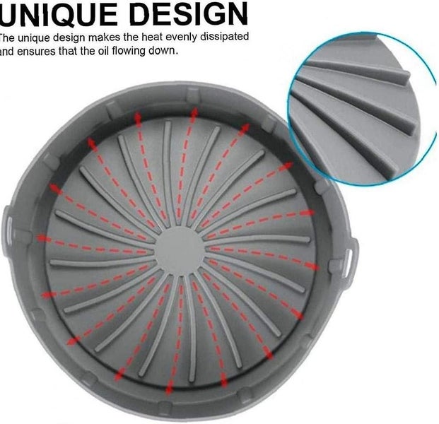 Air Fryer Silicone Pot Air Fryer Basket Replacement For Liners Air Fryer Accesso Carousel 5