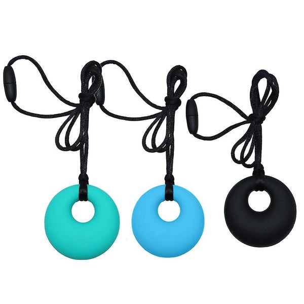 3 Pcs Durable Sensory Chew Necklace For Kids, Girls - Oral Sensory Chew Toys Tee Carousel 2