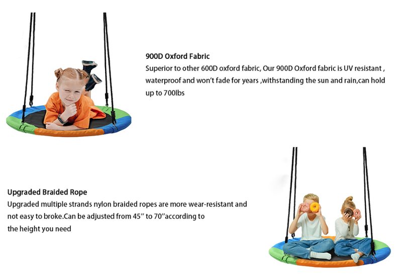 Flying Saucer Tree Swing Children Playground Nest Swings 2037501 Carousel 11