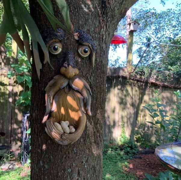 Bird Feeder Garden Ornament Old Man Face 2032208 Carousel 1