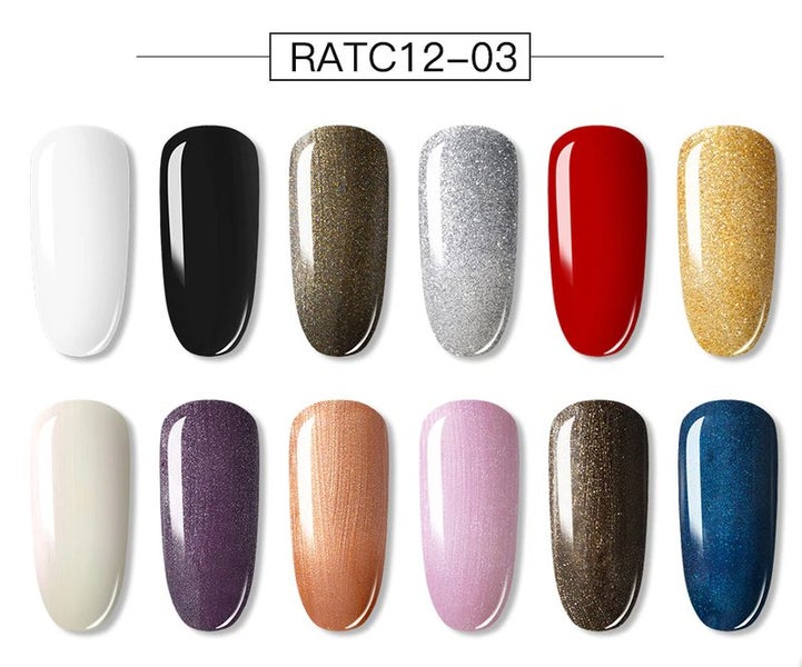 Nail Gel Polish Set 12 Bottles UV Soak Off Gels I0781MC0 Carousel 2