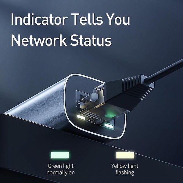 USB Ethernet Adapter Two-in-One USB Type-C NIC to Hub Carousel 5