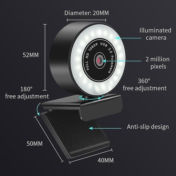 HD webcam with microphone for computer PC video recording Carousel 5