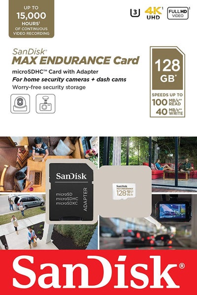 Micro SD Card SanDisk Max Endurance 128GB DashCam Security Memory SQQVR-128G Carousel 1