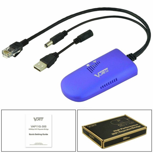 VAP11G Bridge Convert RJ45 Ethernet to Wireless WiFi Dongle AP Vonets Carousel 12