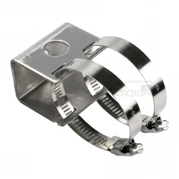 AERPRO CBBB2 Stainless Steel Universal Bullbar Mount UHF Antenna Bracket Carousel 1