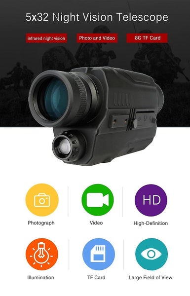 Infrared Digital Night Vision Monocular Ranging Monocular Thermal Carousel 2