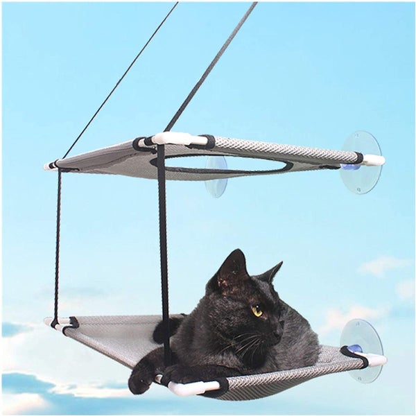 Cat Hammock Suction Cup Double Layer Cat Window Perch Hammock Carousel 6