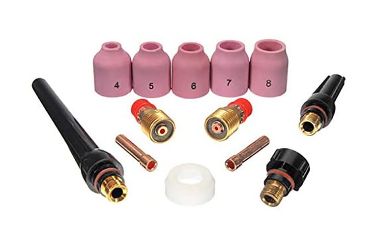 Practical Tig Welding kit Torch Collet Gas Lens Pyrex Glass Cup Kit Carousel 1