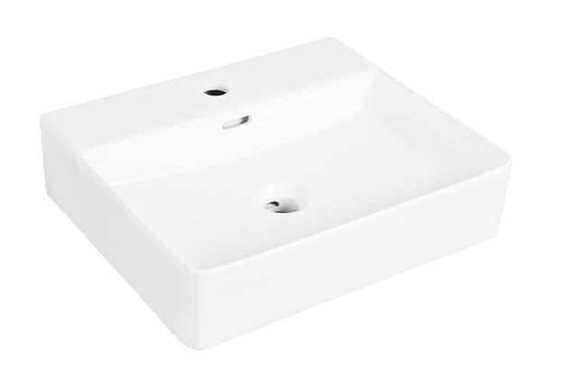 Counter Ceramic Basin 500wx400dx125h Glossy White $120 Carousel 1